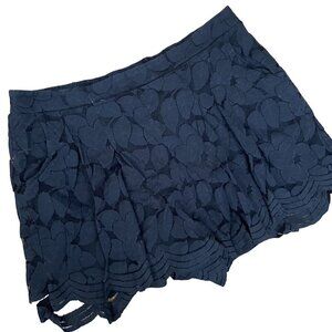 Torrid floral black lace women size 2XL cotton nylon shorts skirt design